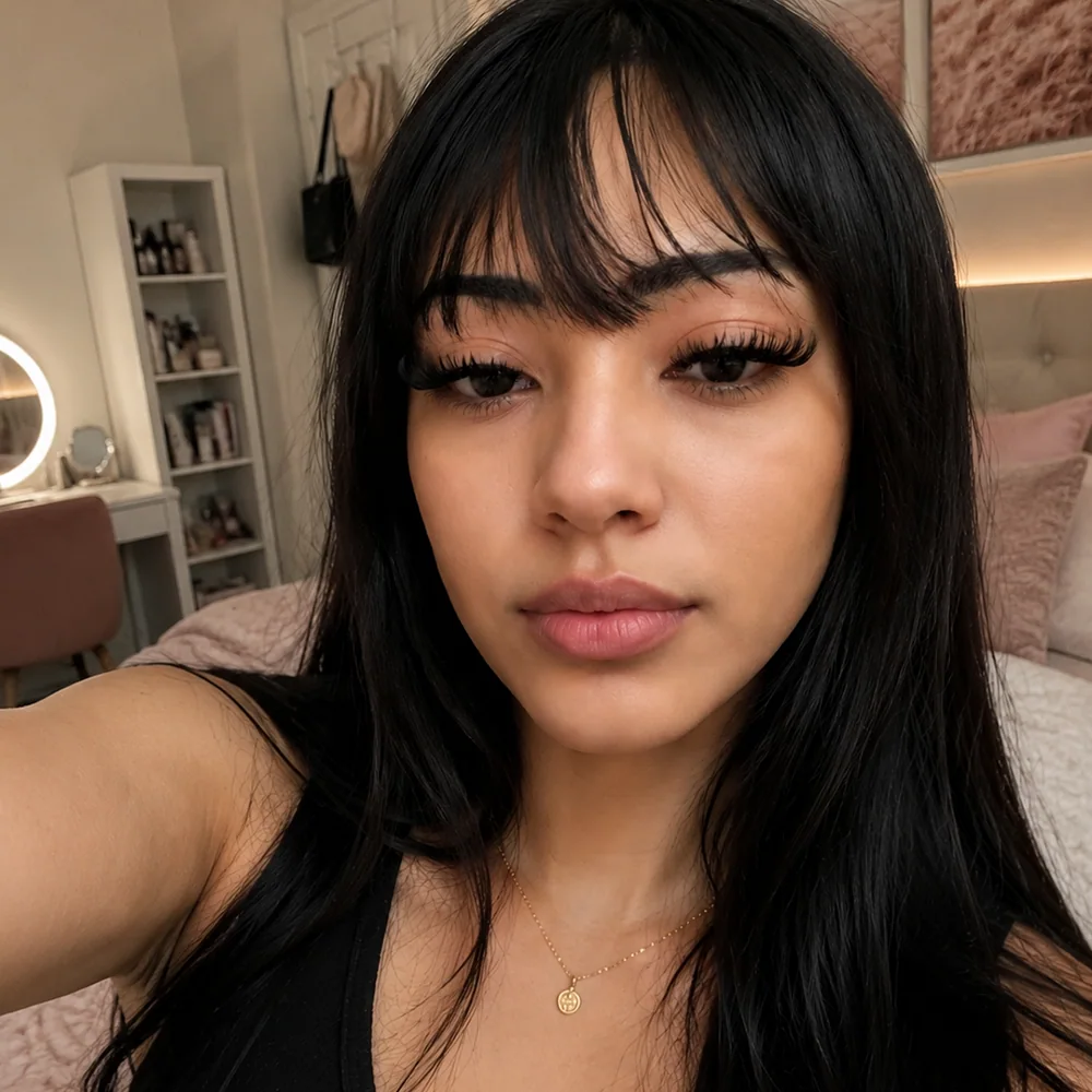 After applying Boaora lashes