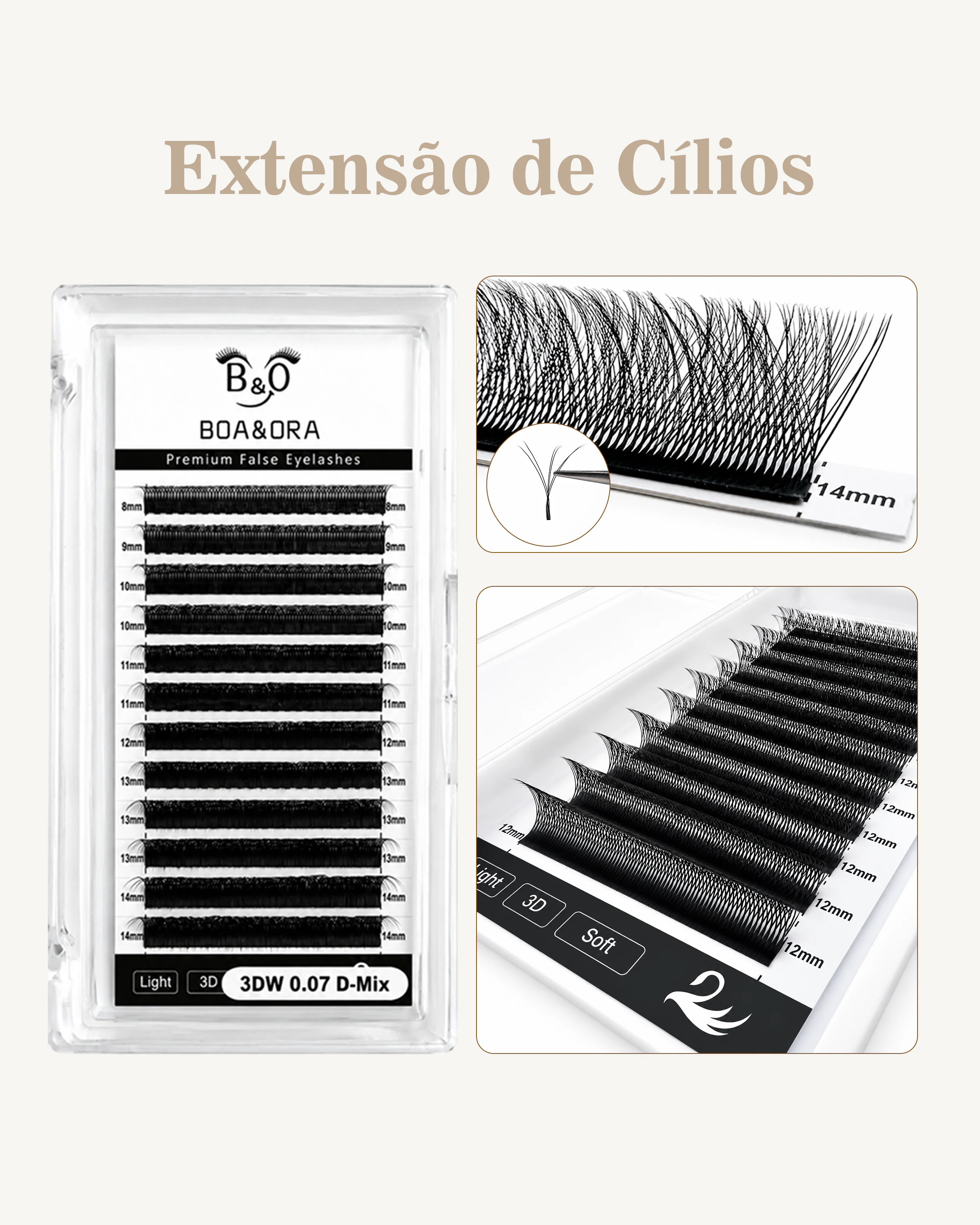 Details of Boaora lash extension products